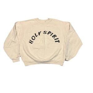 Yeezy HOLY SPIRIT SUNDAY SERVICE Kanye West Coachella Crewneck Size Large Cream
